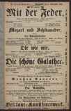Mit der Feder / Schlesinger
Mozart und Schikaneder, oder: Der Schauspieldirektor / Louis Schneider, Mozart