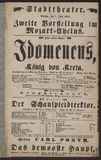 Idomeneus, König von Kreta / W. A. Mozart
Der Schauspieldirektor / L. Schneider, W. A. Mozart