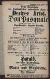 Don Pasquale / Donizetti
Harald, der letzte Sachsenkönig / Gustav Dullo
Bei Bismarck / Bauermeister
Maria und Magdalena / Paul Lindau