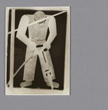 Mann mit Presslufthammer (Motiv aus "Arm und Reich")