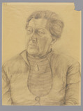 Porträt einer Frau im Halfprofil nach links (auch genannt: Bildnis Frau H.K.)