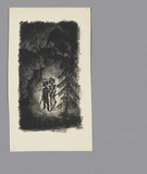 Tod und Spaziergänger, oder, Gebein aller Menschen (Illustration zu E. Reinacher. Der Tod von Grallenfels, 1918)