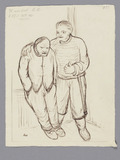 Vorschaubild von Alter und junger Mann (Zeitungsillustration)