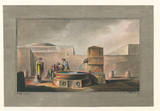 Antike Szene am Brunnen von Friedrich Gilly und Martin Friedrich Rabe