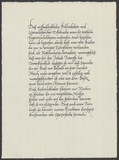 Daß wissenschaftliche Bibliotheken ... Kalligraphie von Friedrich Poppl.