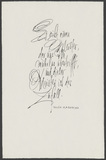 Vorschaubild von Emile Gaboriau: Es gibt einen Meister ... Kalligraphie von Friedrich Poppl.