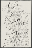 Abbé Galiani: Heiterkeit ist etwas anderes ... Kalligraphie von Friedrich Poppl.