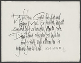 Vorschaubild von Adolph Freiher von Knigge: Wer kein Geld hat, hat auch keinen Mut ... Kalligraphie von Friedrich Poppl.