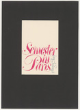 Margery Sharp: Semester in Paris. Original-Buchumschlag-Entwurf von Friedrich Poppl.