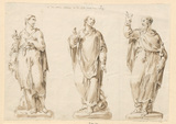 Vorschaubild von Johannes der Täufer, Stephanus und Paulus (Gleiche Darstellung DAK 83). Zum Deutschen Dom auf dem Gendarmenmarkt in Berlin.