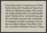 Vorschaubild von Man studiere nicht die Mitgeborenen ... Kalligraphie von Friedrich Poppl.
