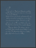 Vorschaubild von Ich drücke den Knopf meines Elektrophons ... Kalligraphie von Friedrich Poppl.