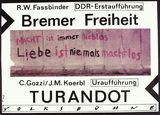 Bremer Freiheit / Turandot. Volksbühne Berlin