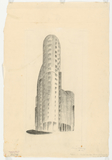 Vorschaubild von Berlin-Mitte, Friedrichstraße, Hochhaus, Wettbewerbsentwurf, Kennwort: Funktionale Form, nicht ausgeführt